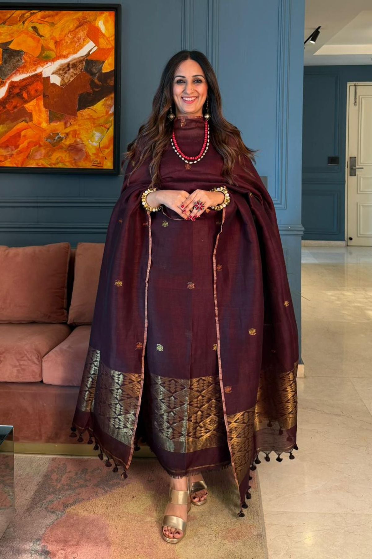 Jayshree linen kurta Dupatta sets