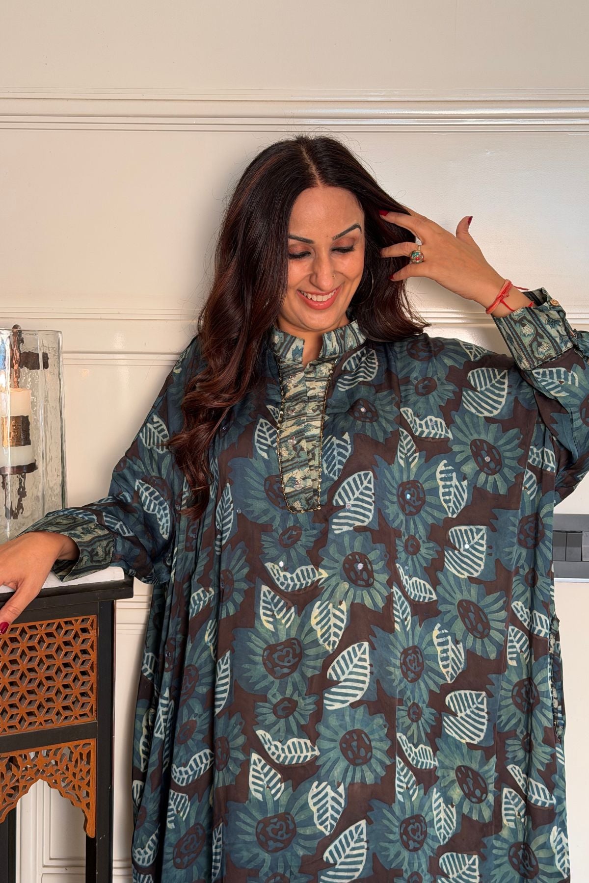 Free-flowing premium Modal dresses with intricate hand-block prints and exquisite handcrafted details!!