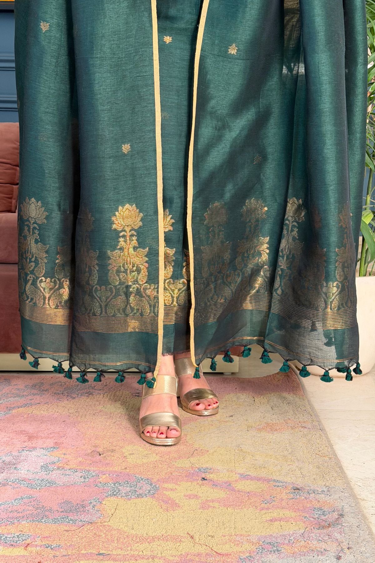 Jayshree linen kurta Dupatta sets