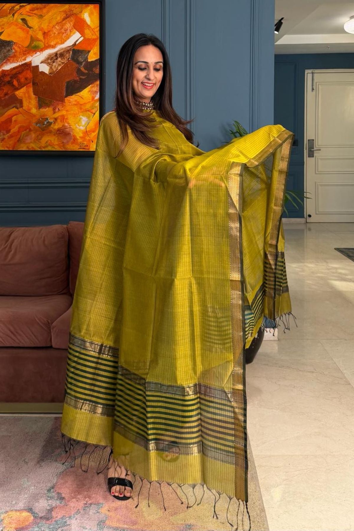 Summer special Maheshwari silk kurta dupatta set!!
