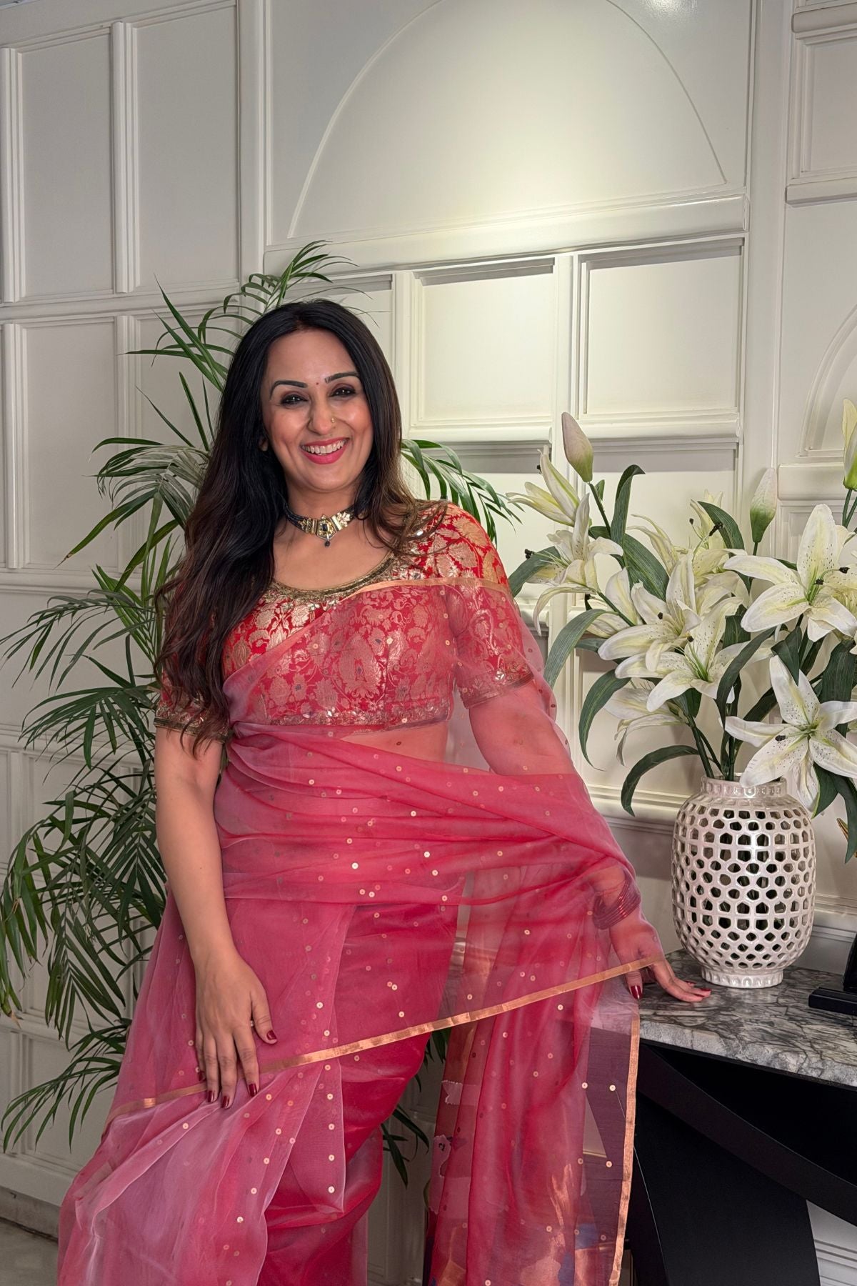 Handcrafted Muslin Jamdani Saree!!