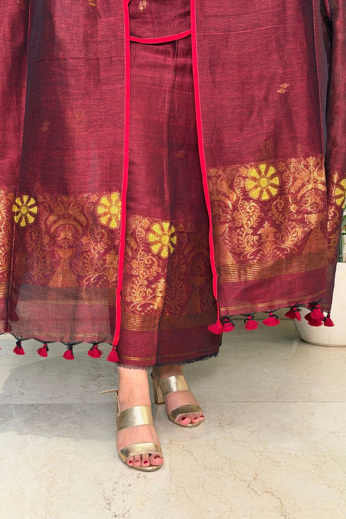 Jayshree linen kurta Dupatta sets