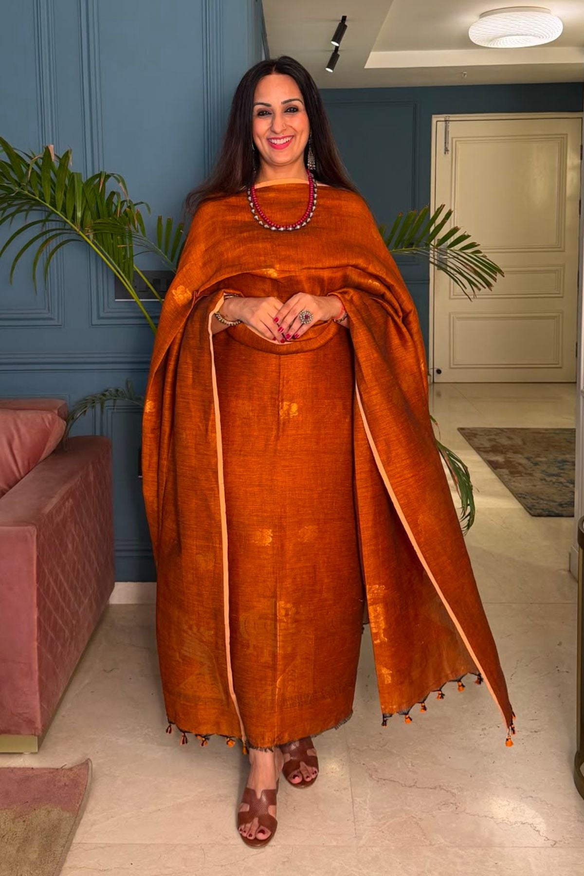 Jayshree linen kurta Dupatta sets