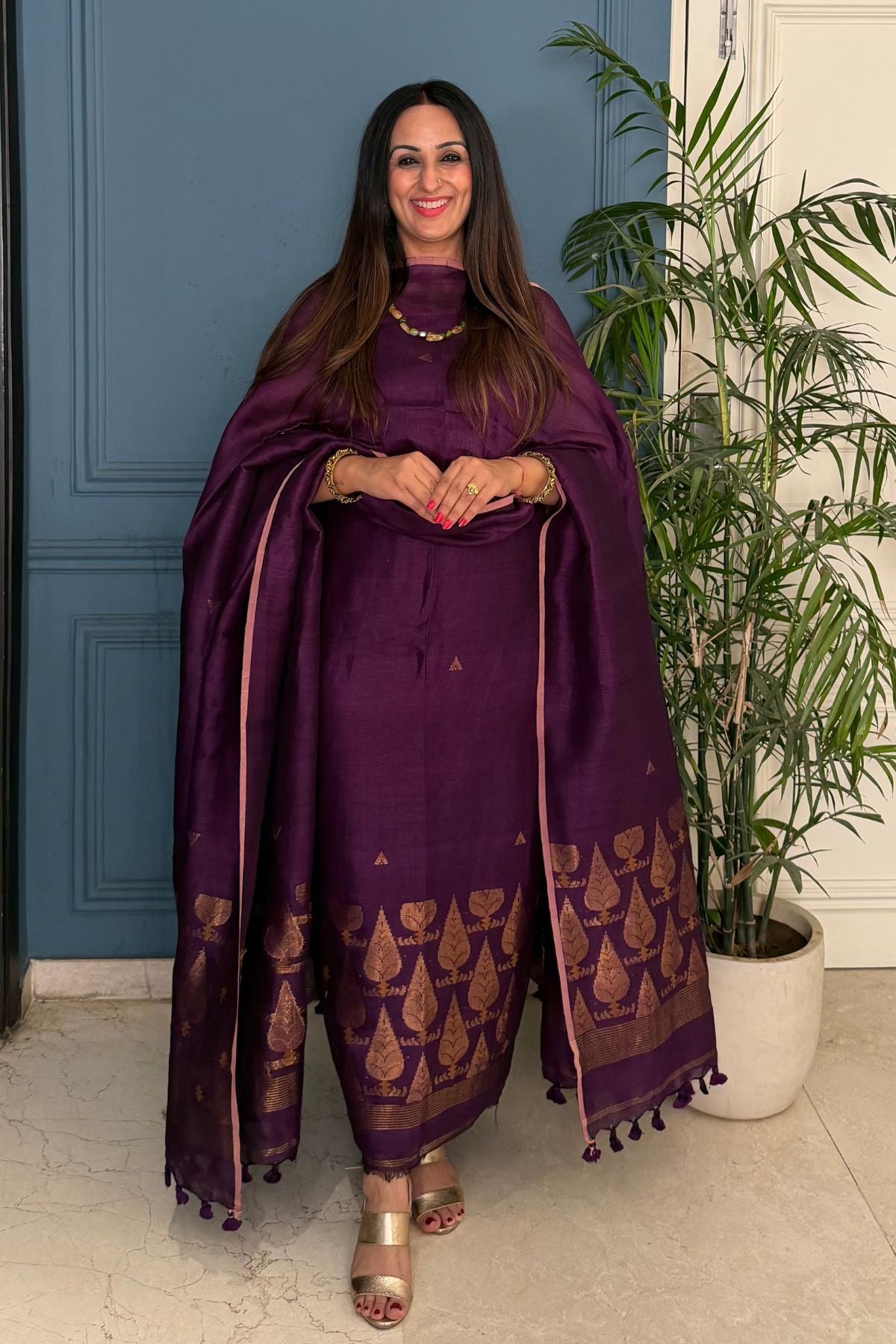 Jayshree linen kurta Dupatta sets