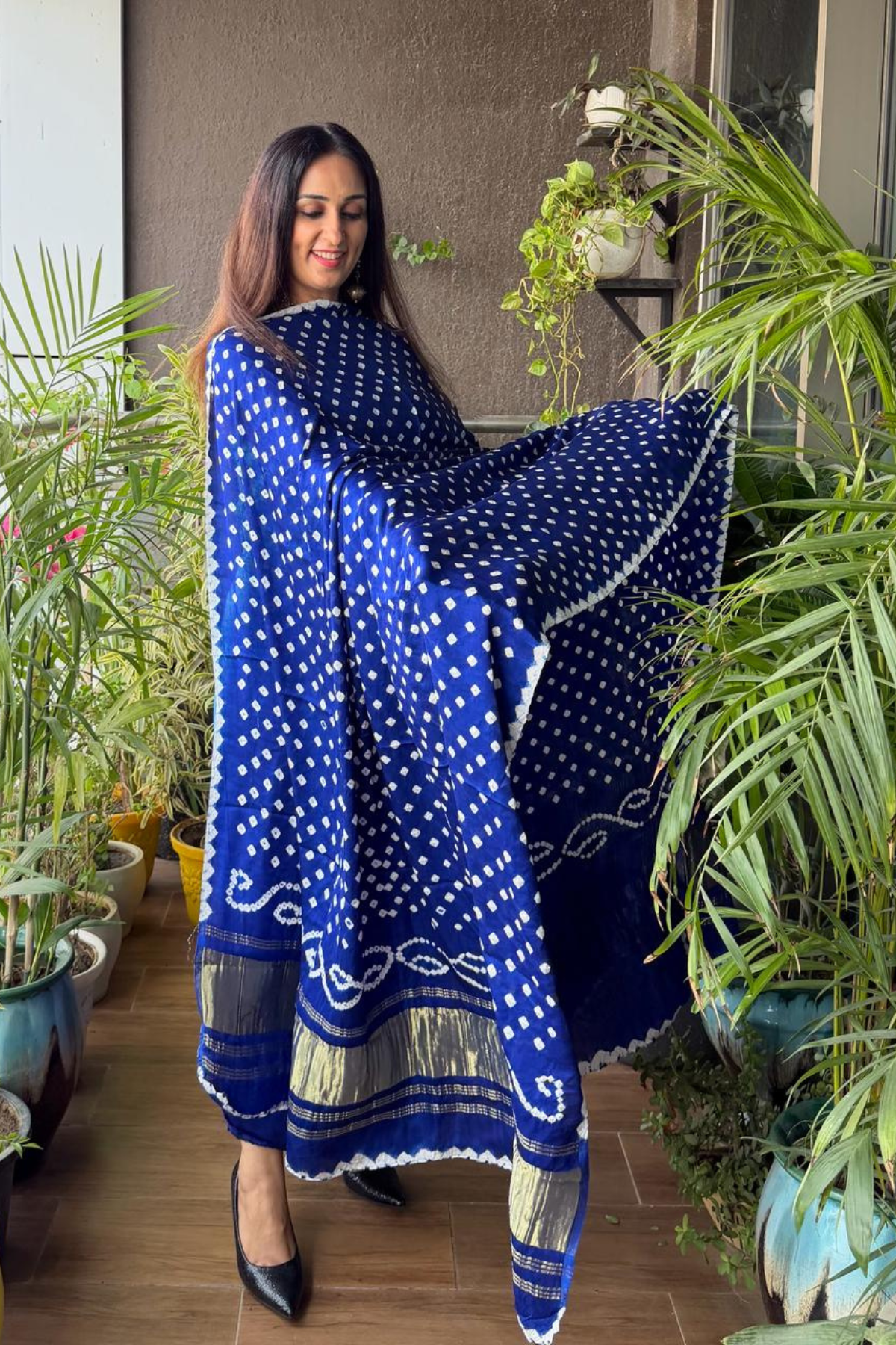 Ombré kurta dupatta set on pure modal Satin