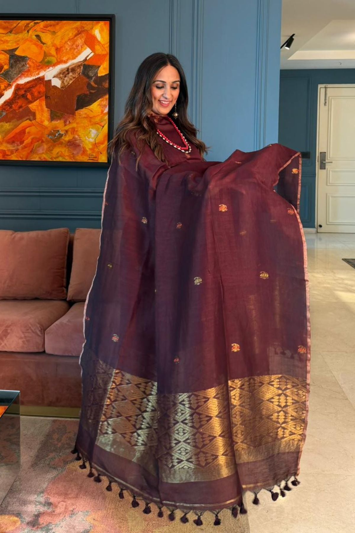 Jayshree linen kurta Dupatta sets