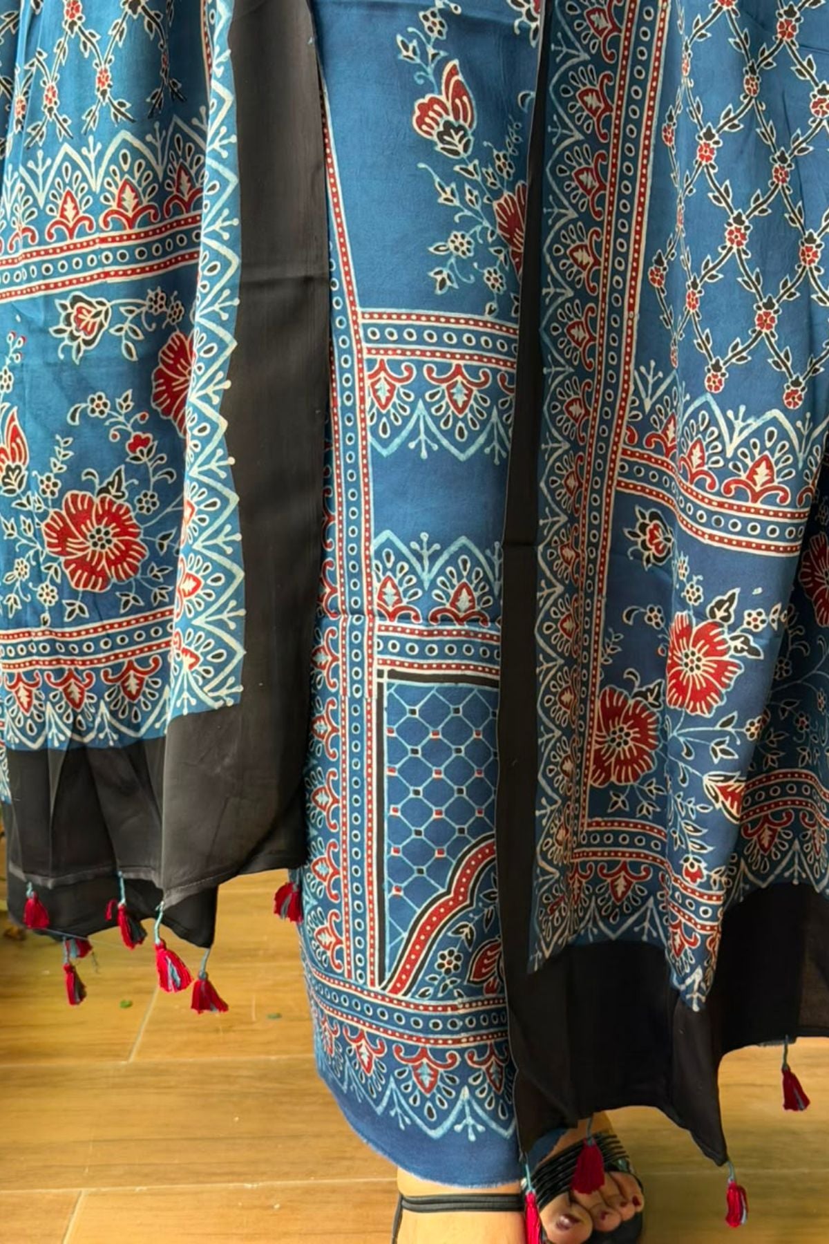 Ajrakh Modal Kurta Dupatta Set