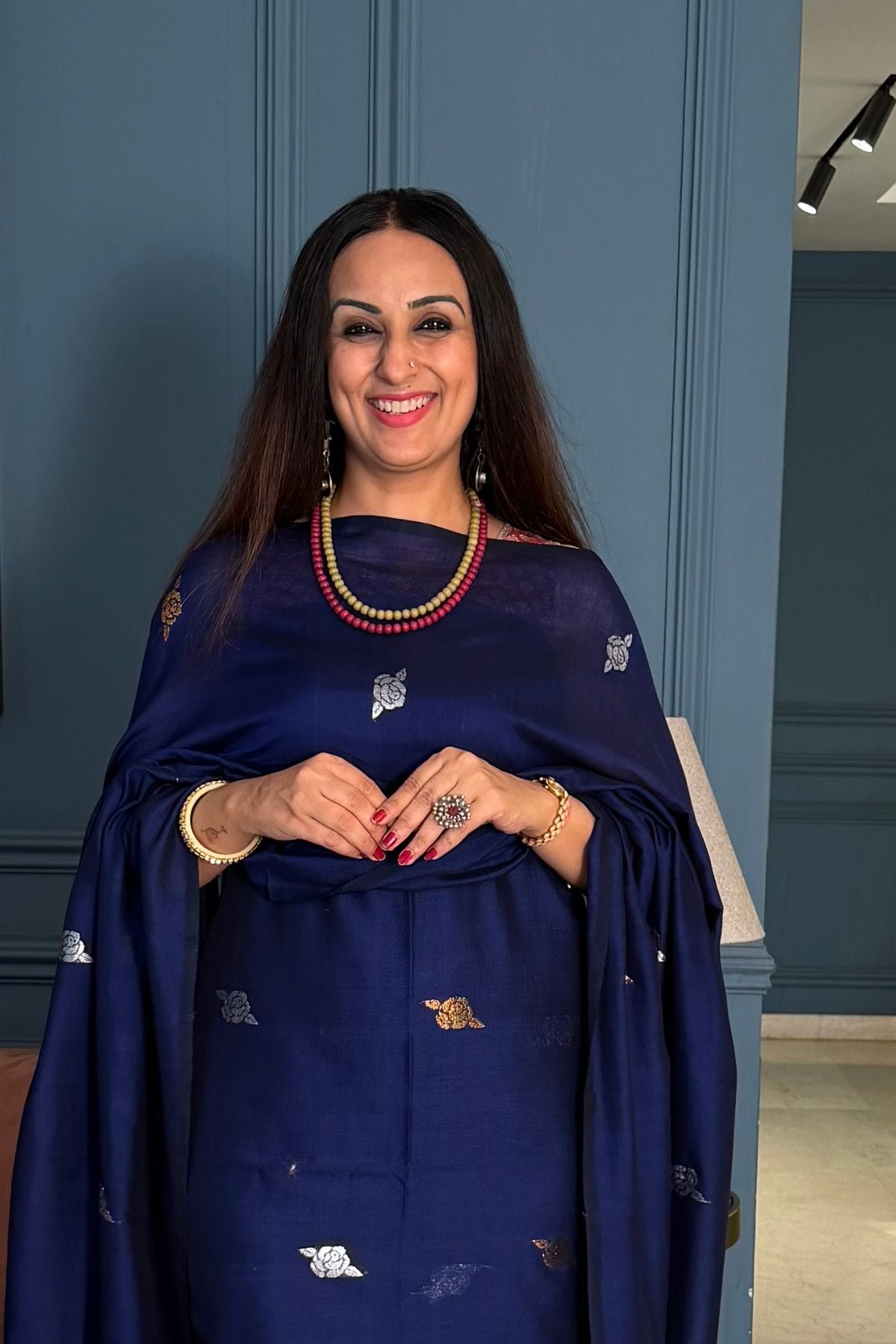 Mercerised pure cotton zari weave kurta dupatta sets with Jamdani weave !!