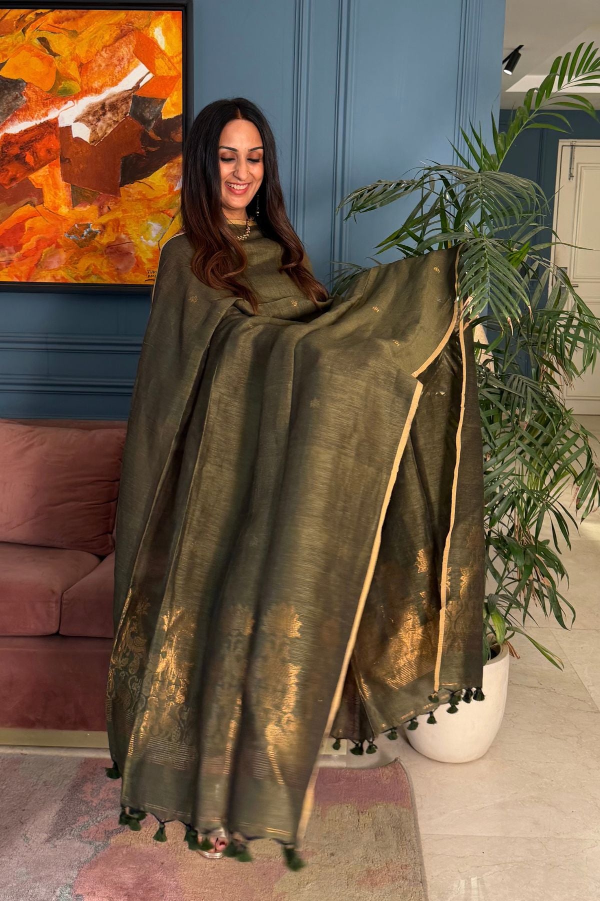 Jayshree linen kurta Dupatta sets