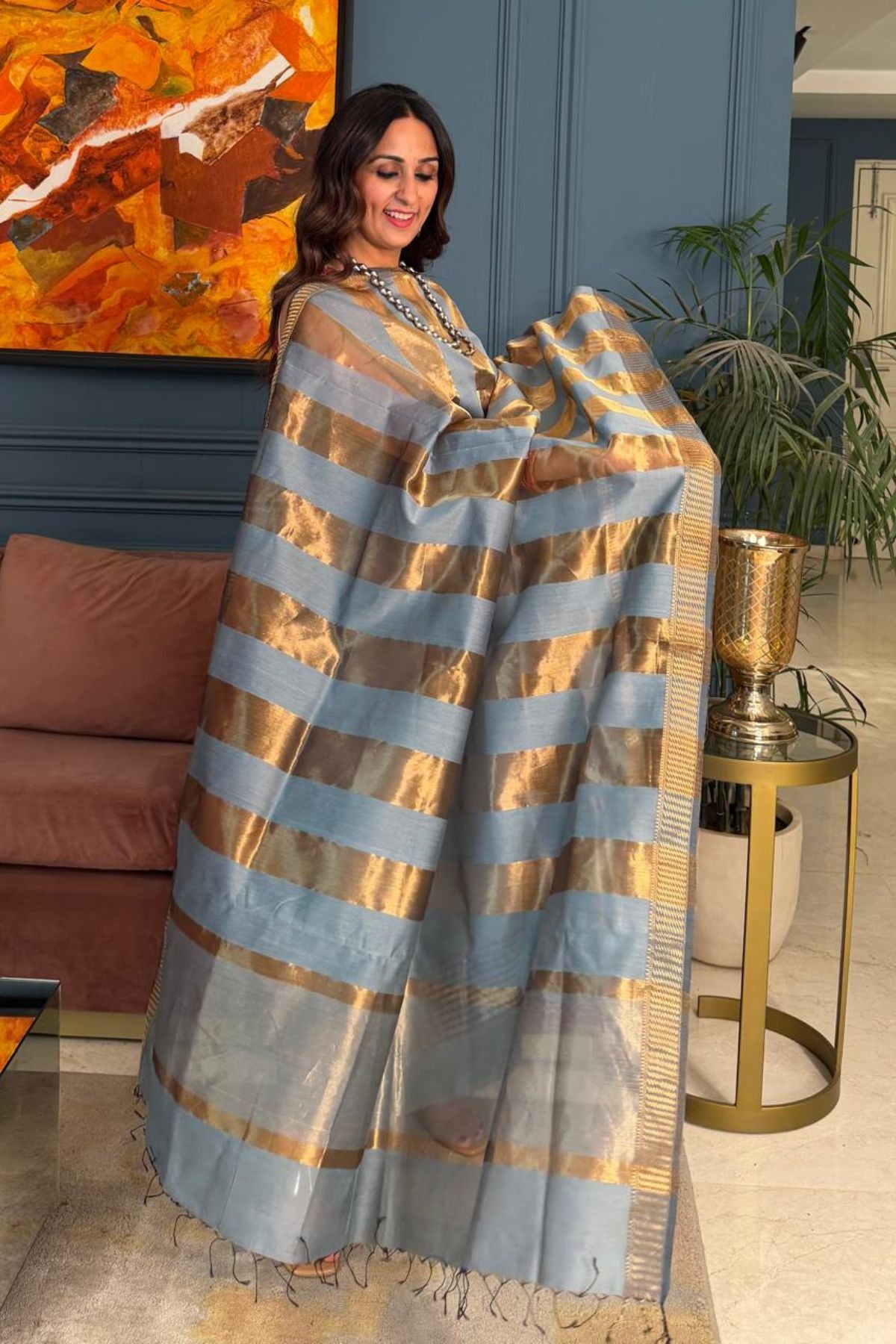 Maheshwari silk kurta dupatta set