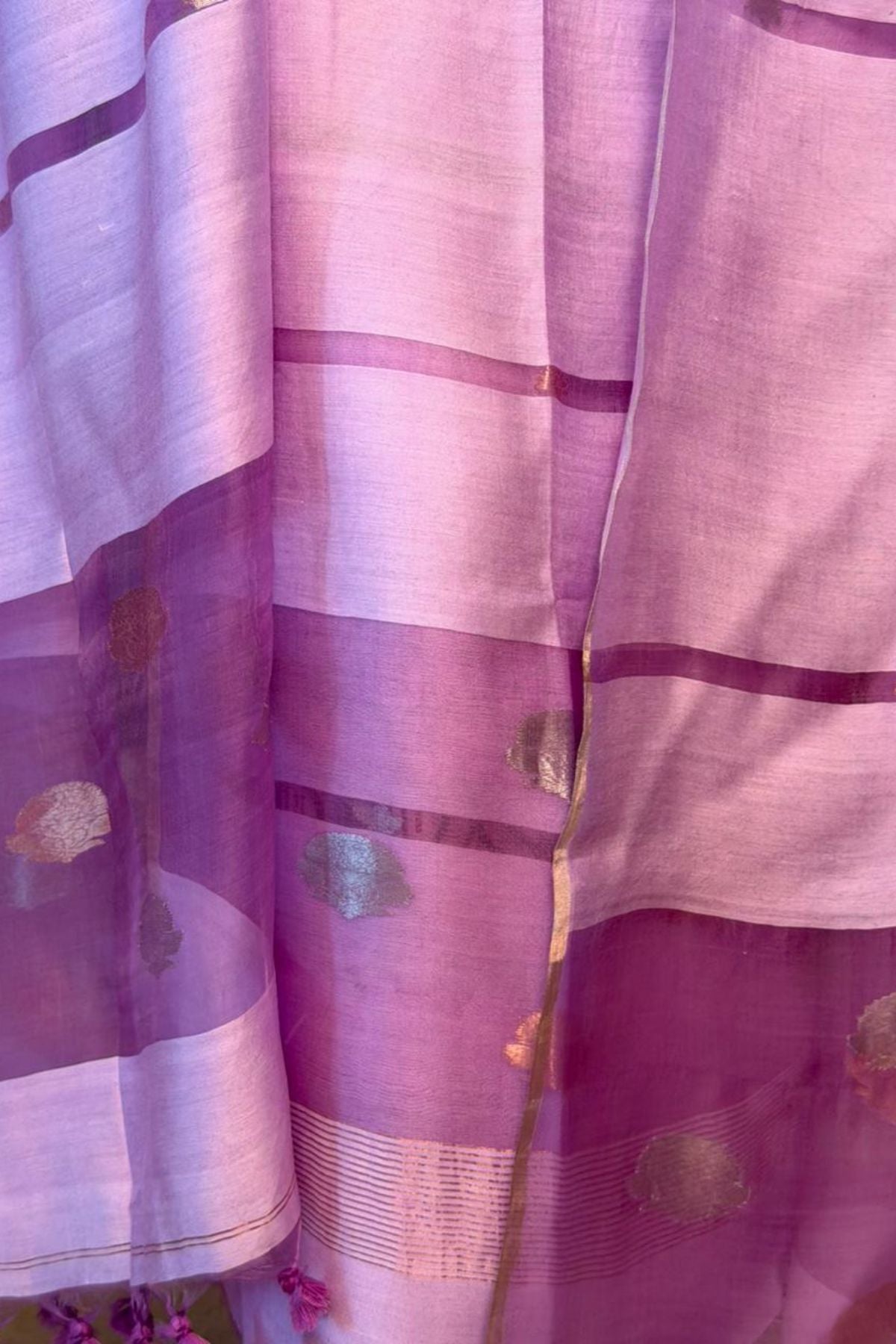 Pure Muslin Bangalore Silk kurta dupatta set with Jamdani work!!