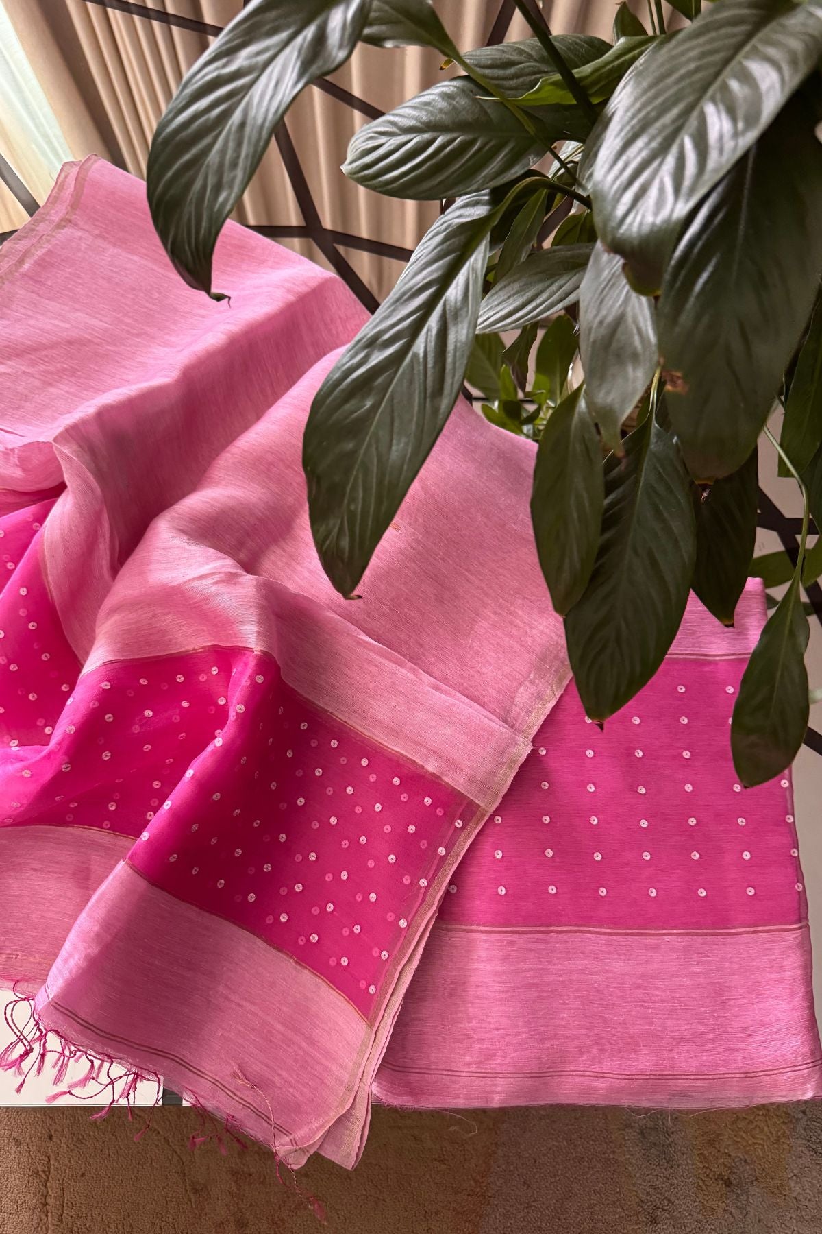 Pure Silk linen kurta dupatta sets