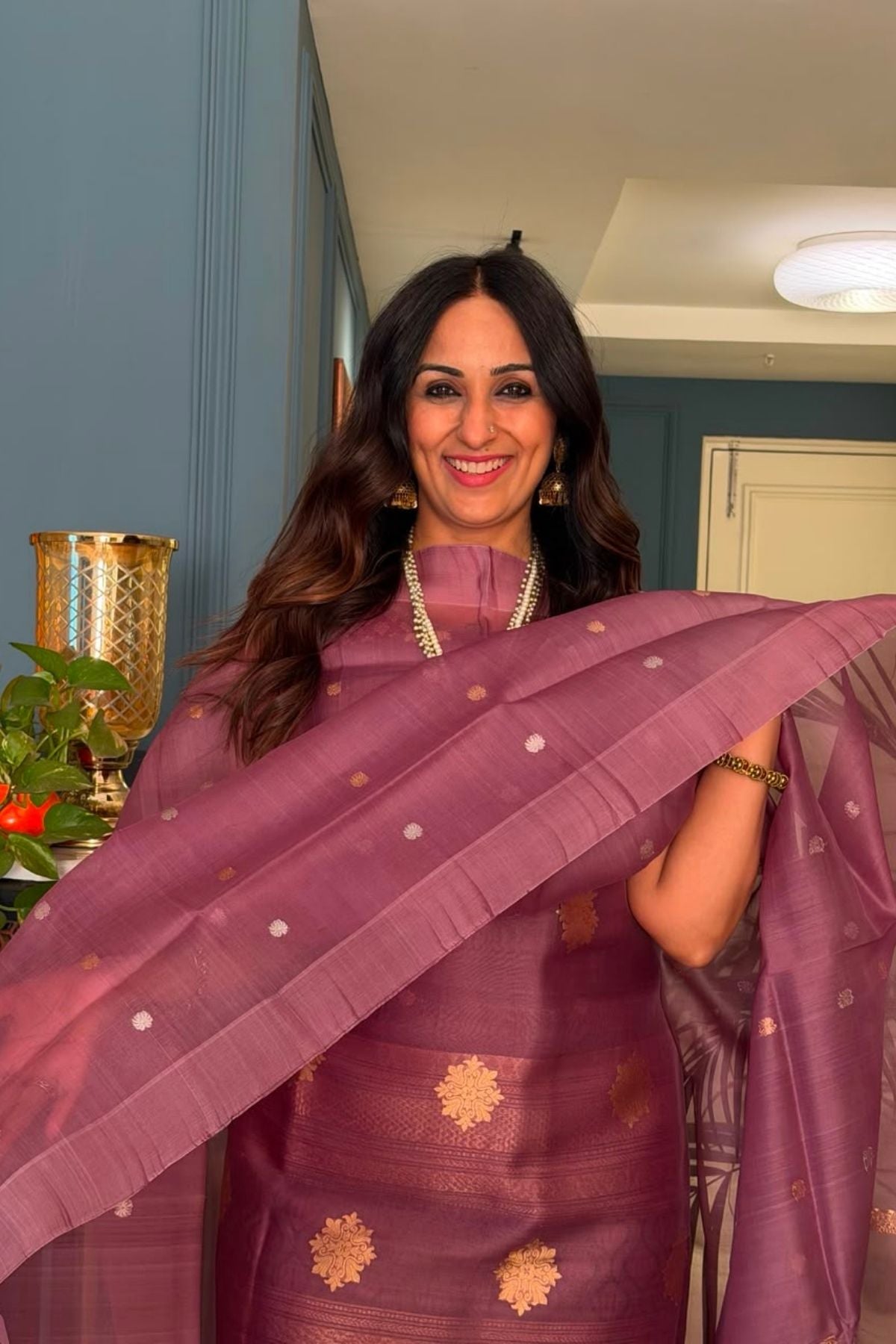 New Banarasi weave suit sets on pure organza silk!!