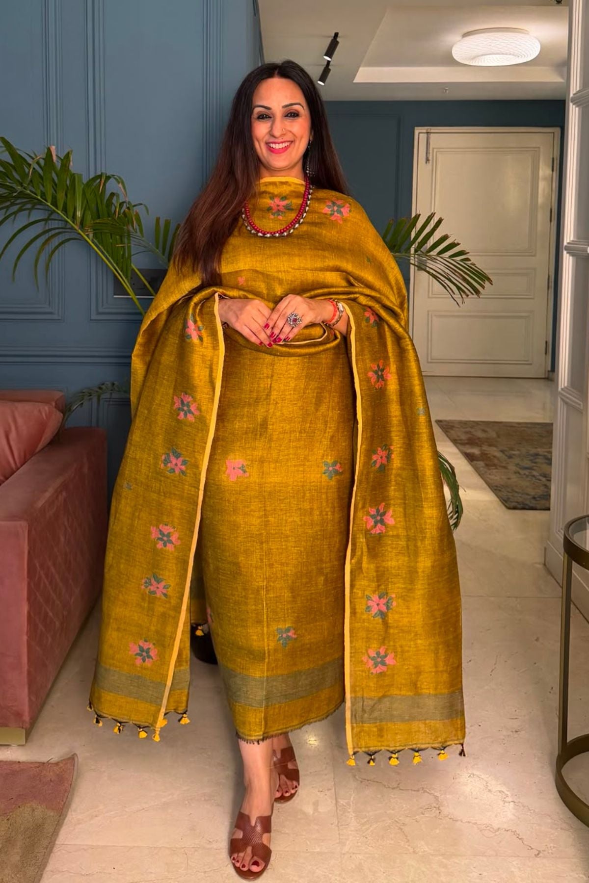 Jayshree linen kurta Dupatta sets