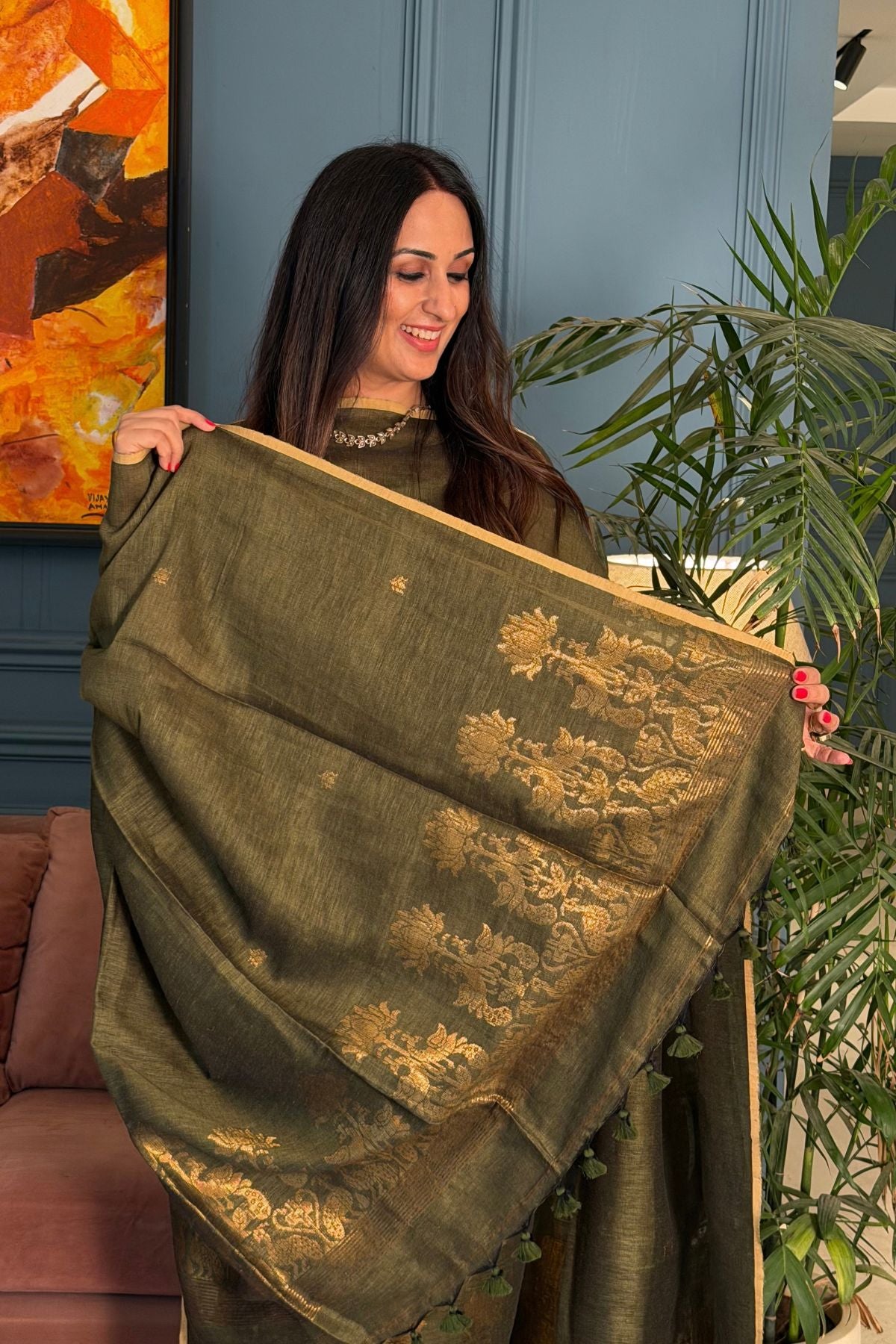 Jayshree linen kurta Dupatta sets