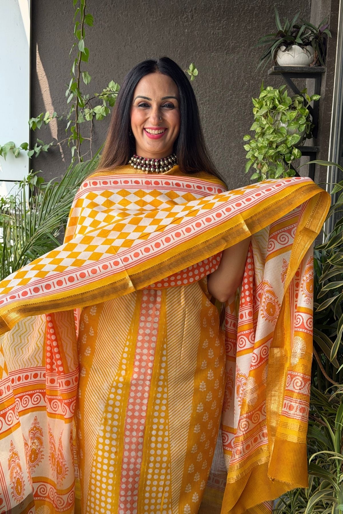 Handblocked Bagh full sets on pure Maheshwari!!