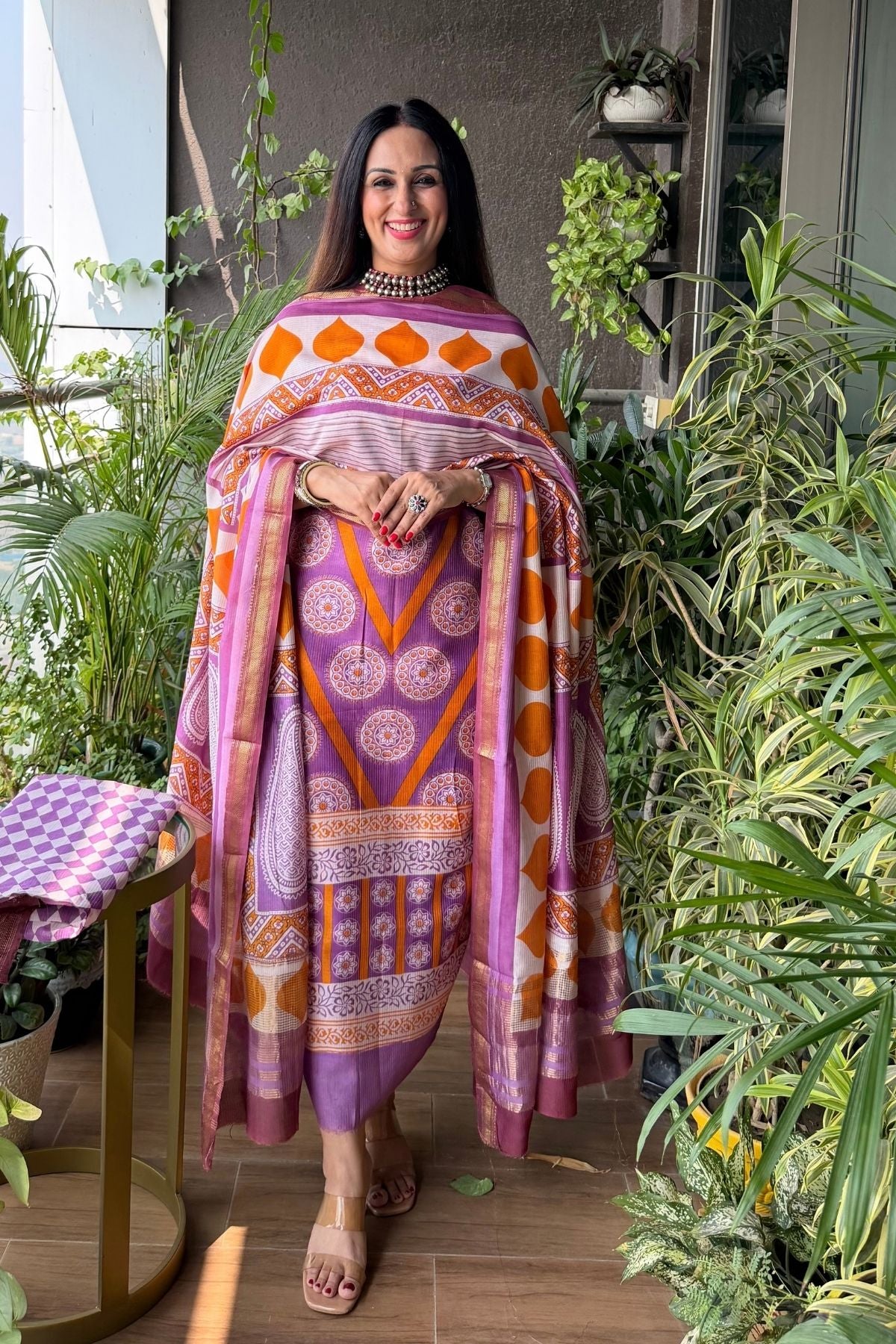 Handblocked Bagh full sets on pure Maheshwari!!
