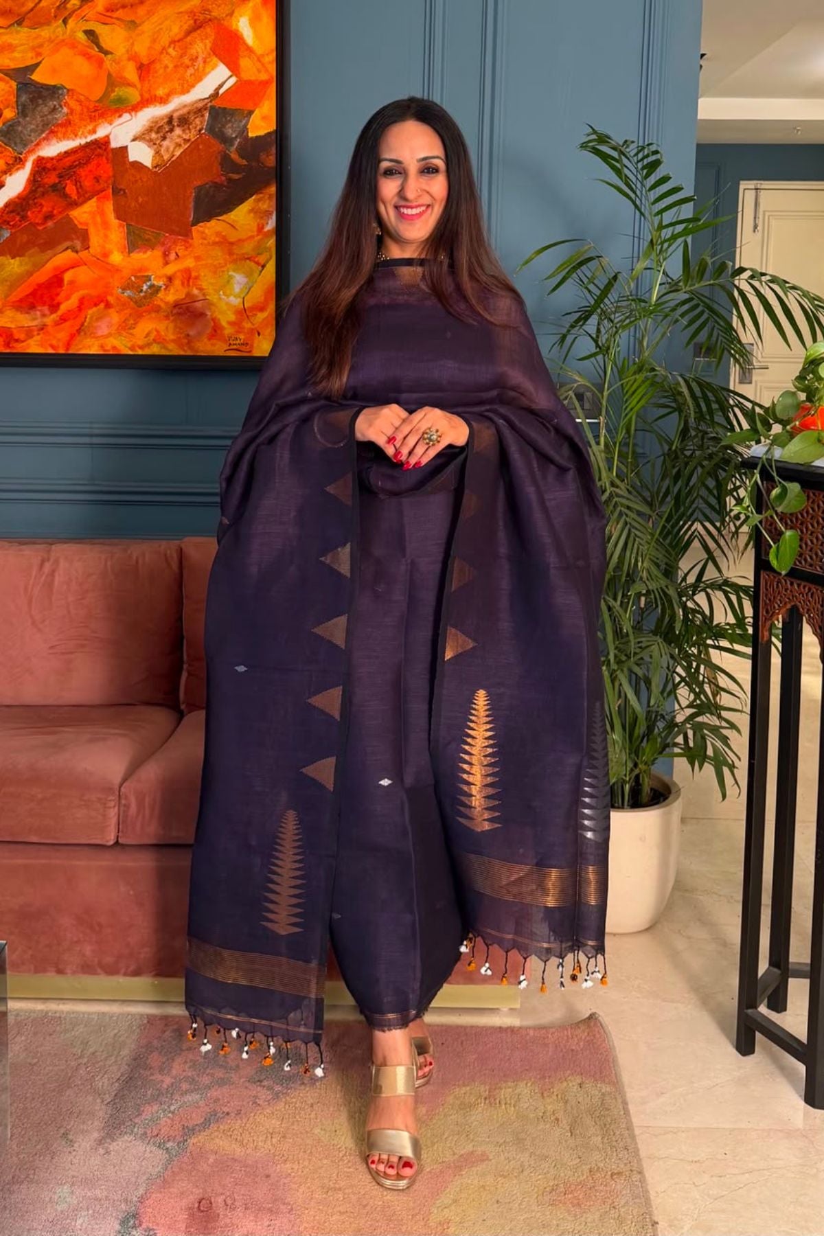 Jayshree linen kurta Dupatta sets