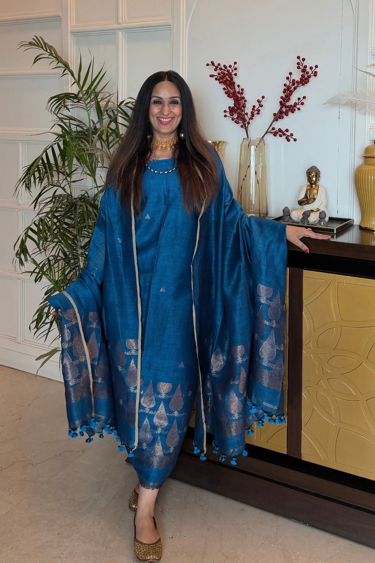 Jayshree linen kurta Dupatta sets
