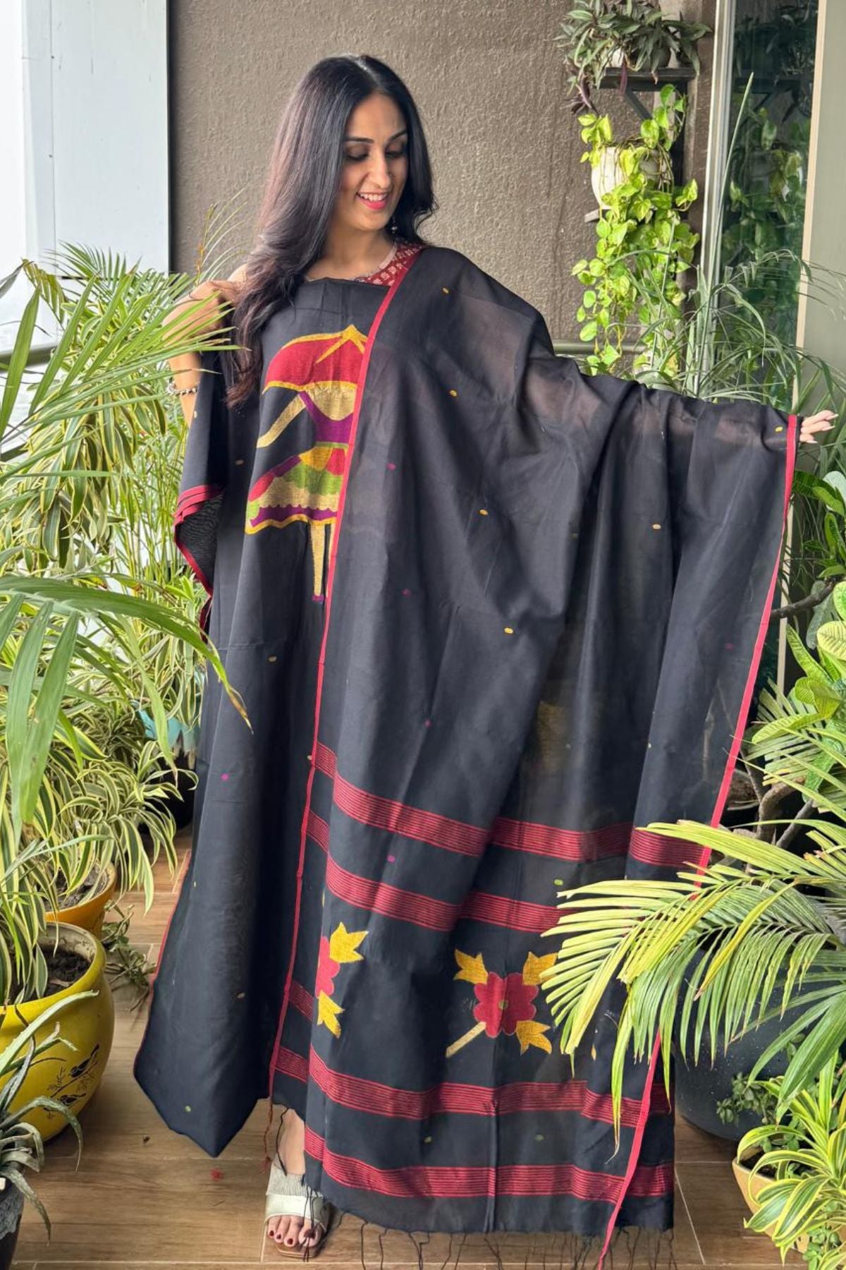 Jamdani kurta dupatta sets
