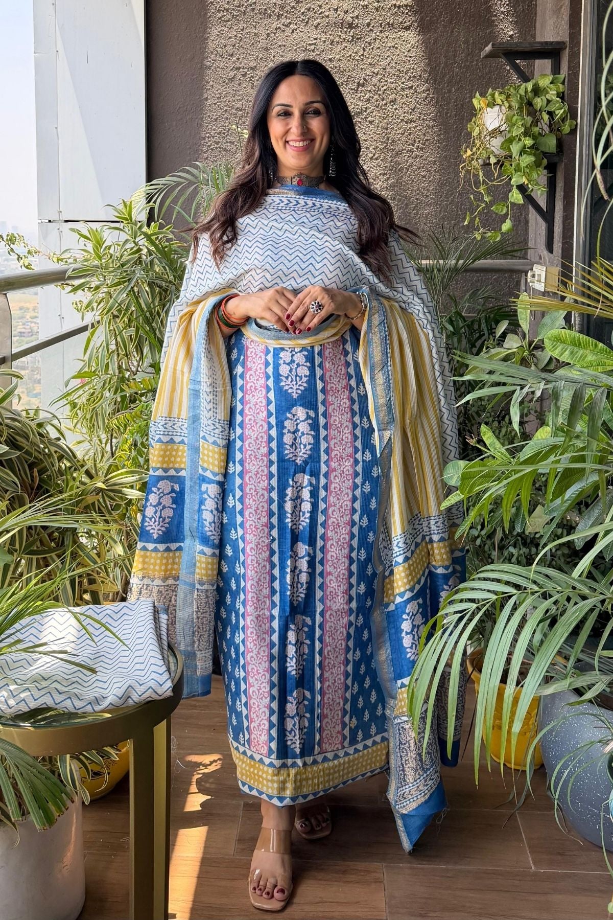 Handblocked Bagh full sets on pure Maheshwari!!