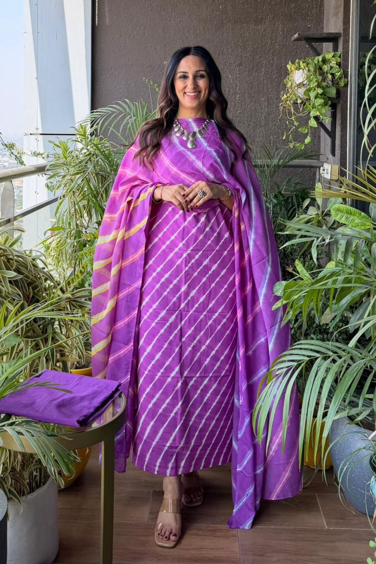 Full sets in cotton with hand done leheriya tie and dye technique!!
