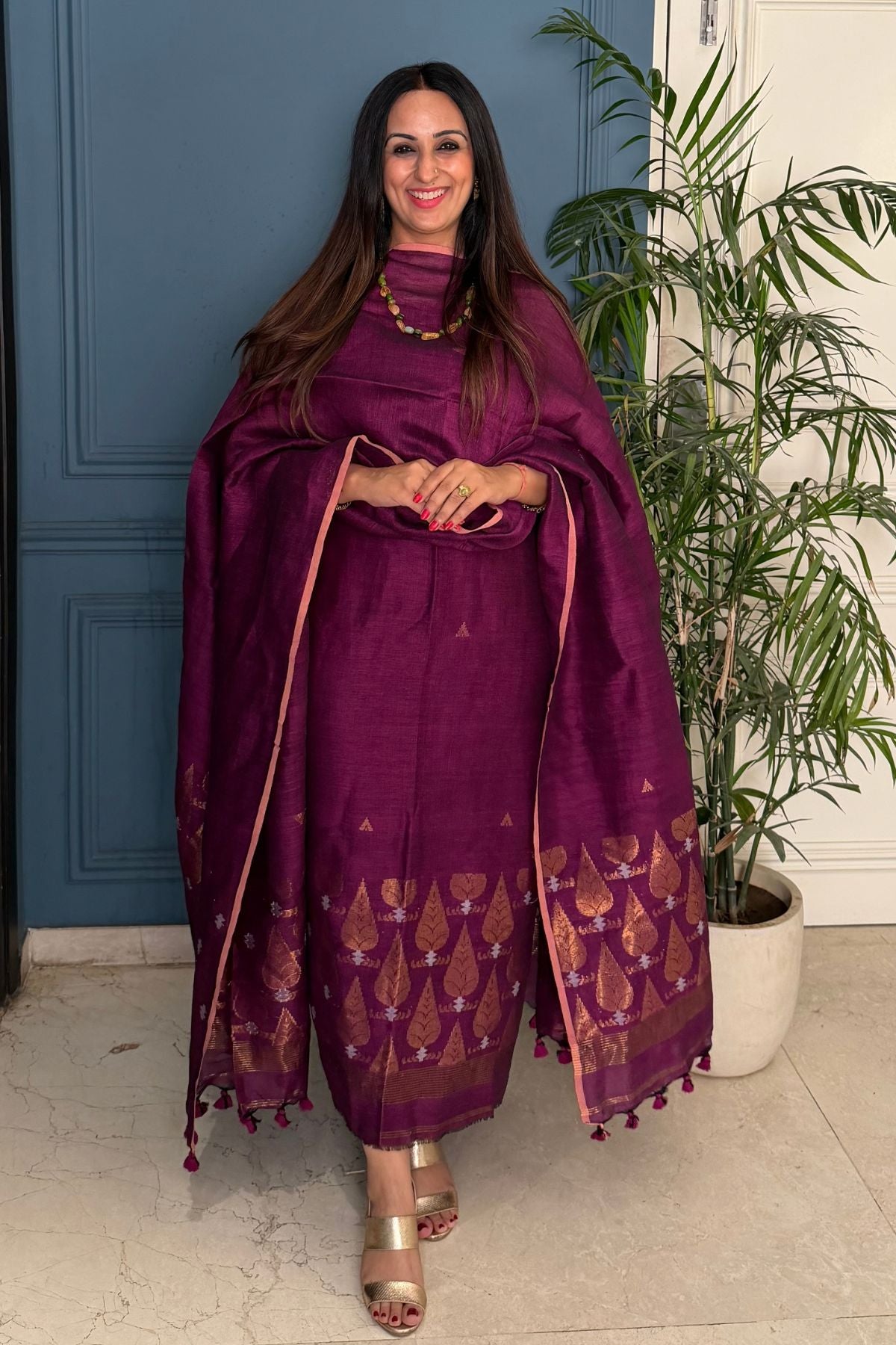 Jayshree linen kurta Dupatta sets