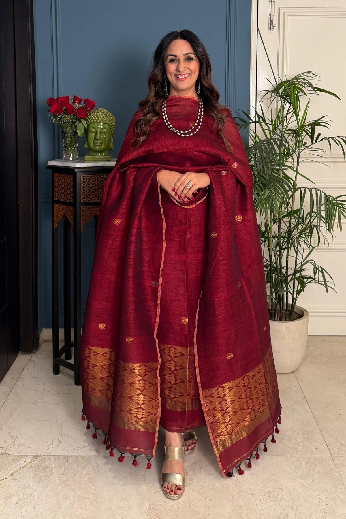 Jayshree linen kurta Dupatta sets