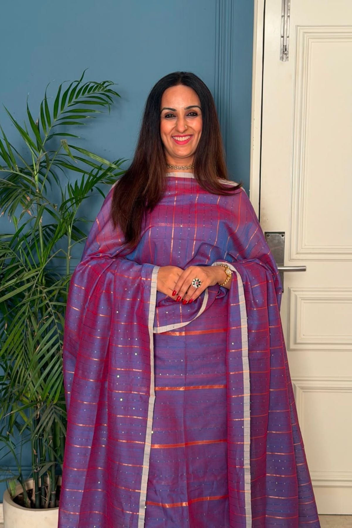 Pure cotton kurta dupatta sets with handwoven pocket sequins!!
