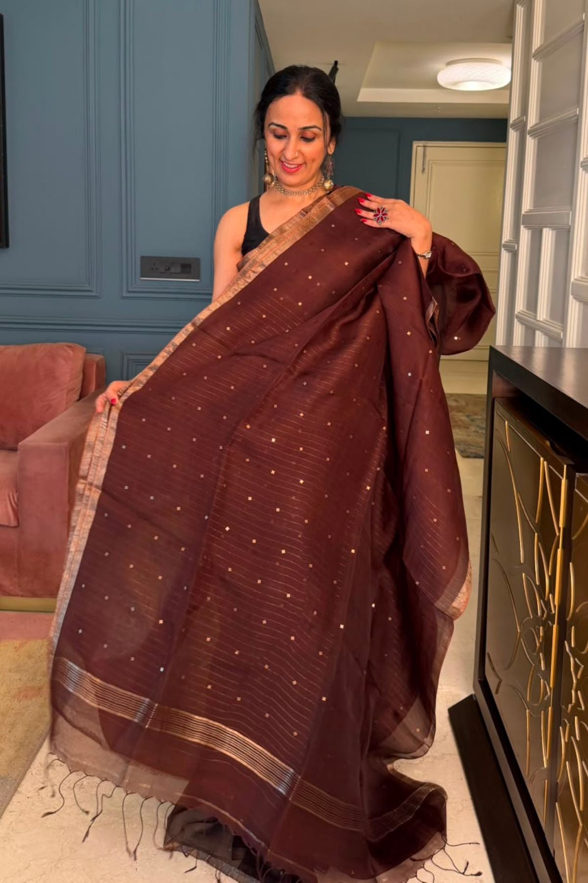 Handwoven pure muslin sarees!!