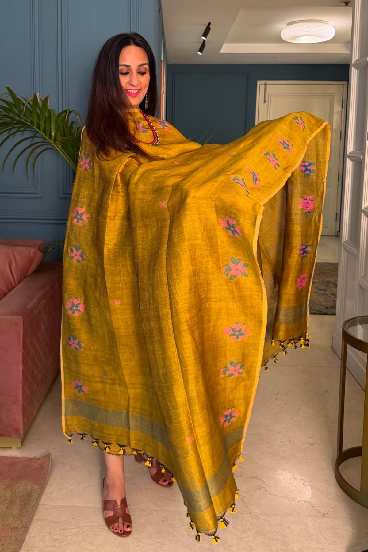 Jayshree linen kurta Dupatta sets