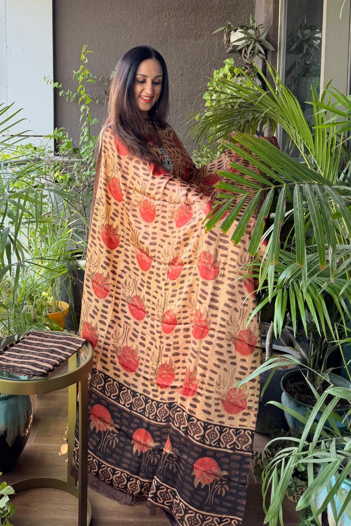 Pomegranate peel Handblock full sets on Premium Modal fabric!!