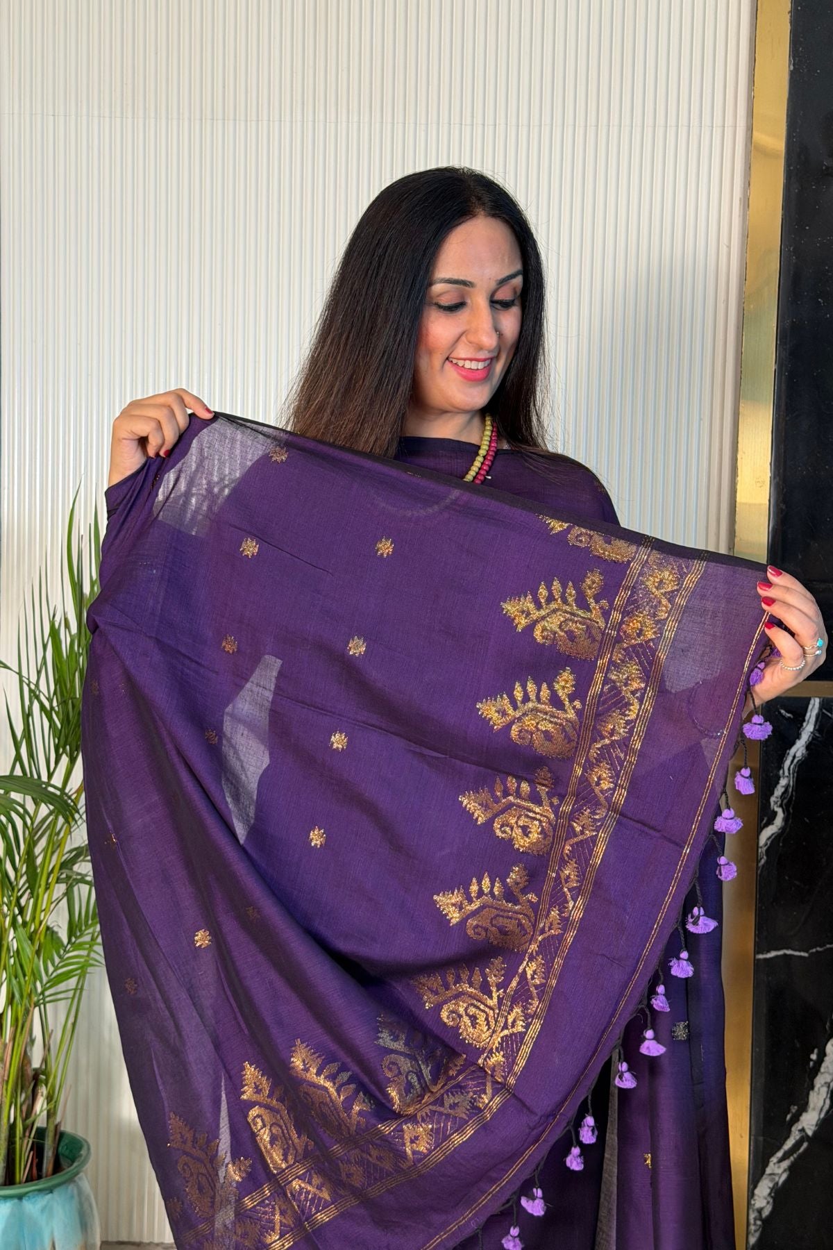 Mercerised pure cotton zari weave kurta dupatta sets with Jamdani weave !!
