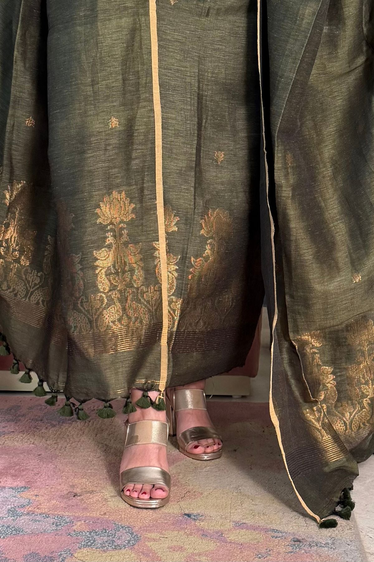 Jayshree linen kurta Dupatta sets