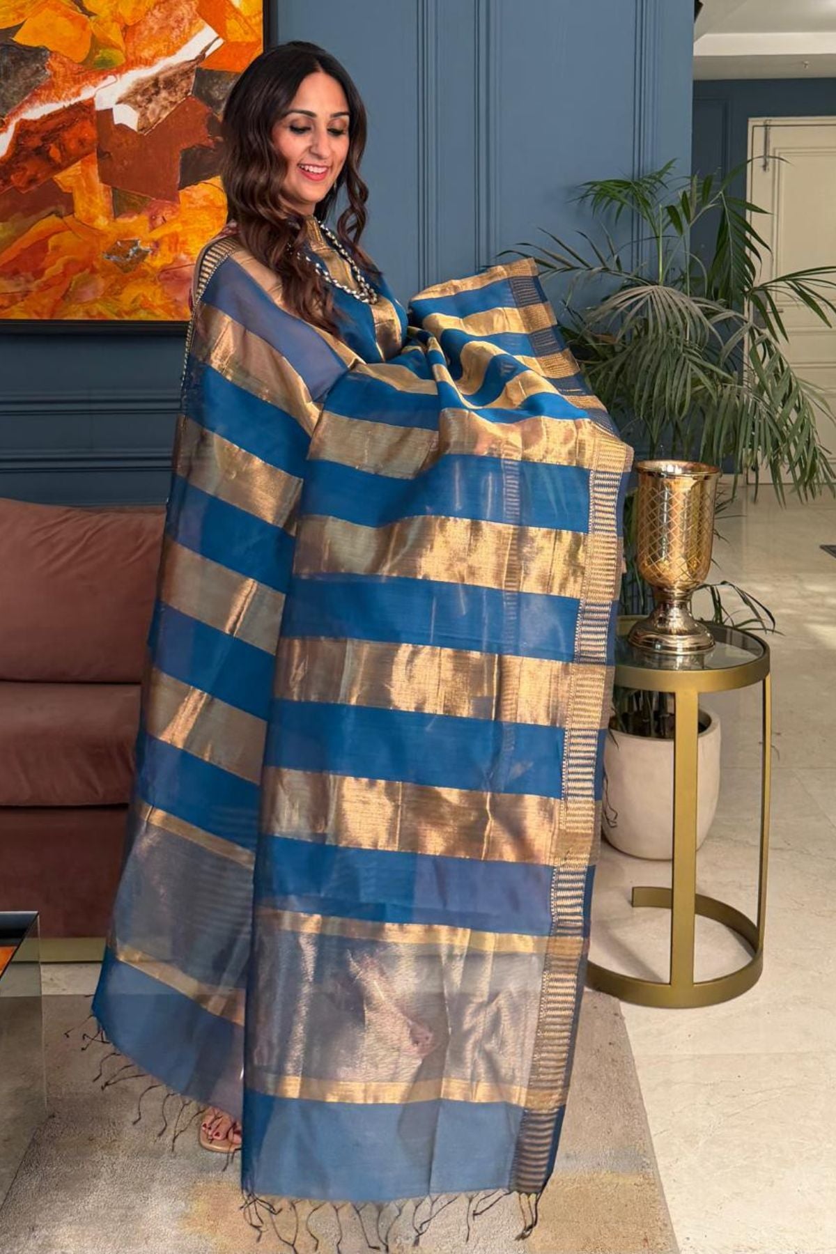 Maheshwari silk kurta dupatta set