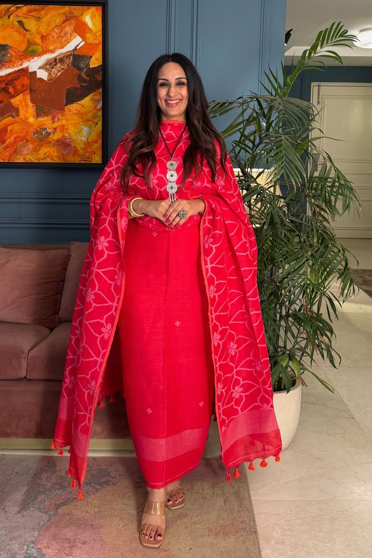 Jayshree linen kurta dupatta sets!!