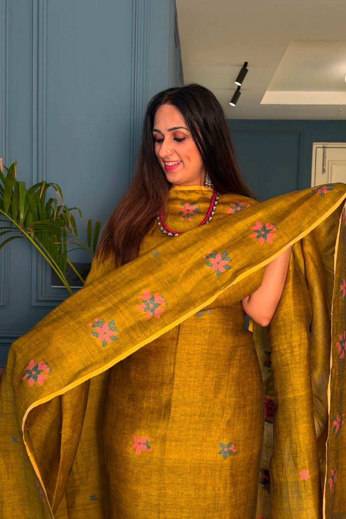 Jayshree linen kurta Dupatta sets