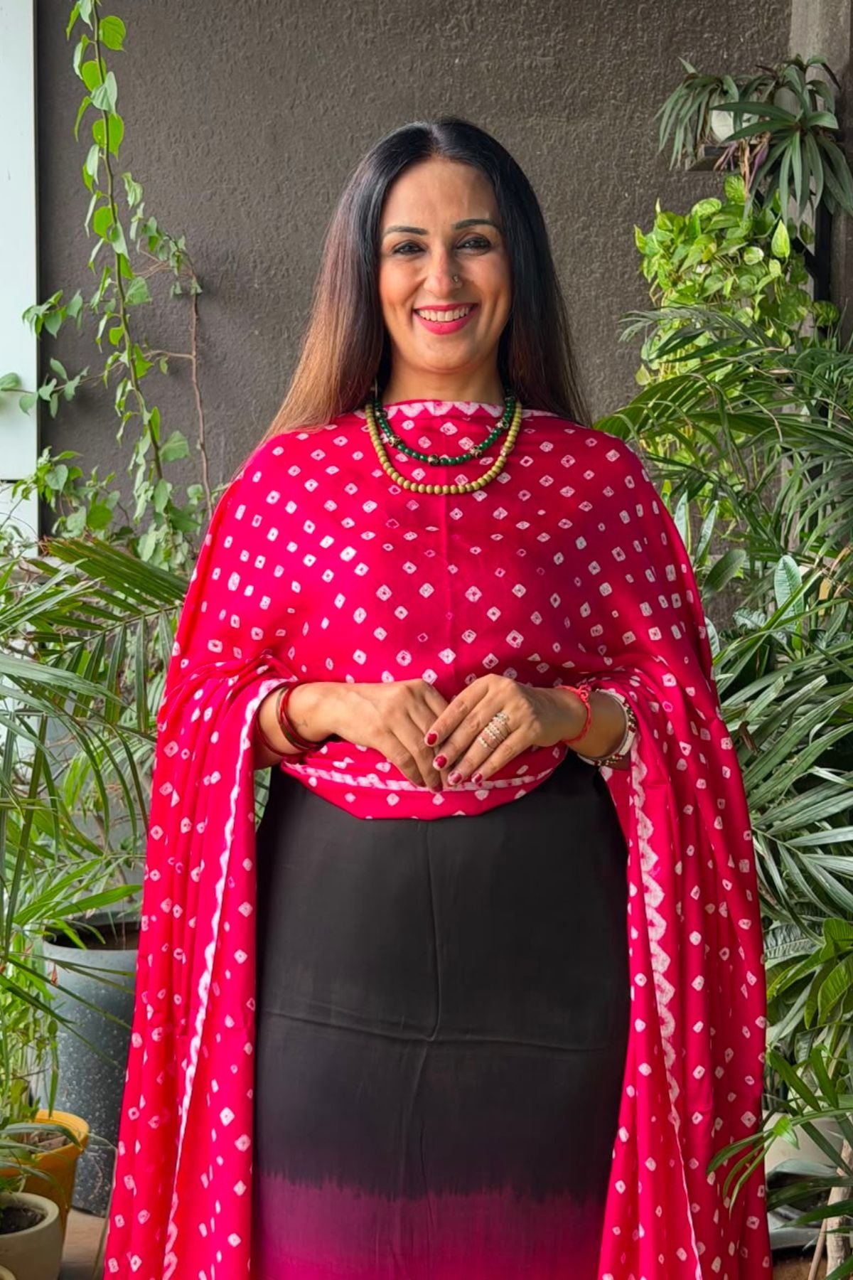 Ombré kurta dupatta set on pure modal Satin