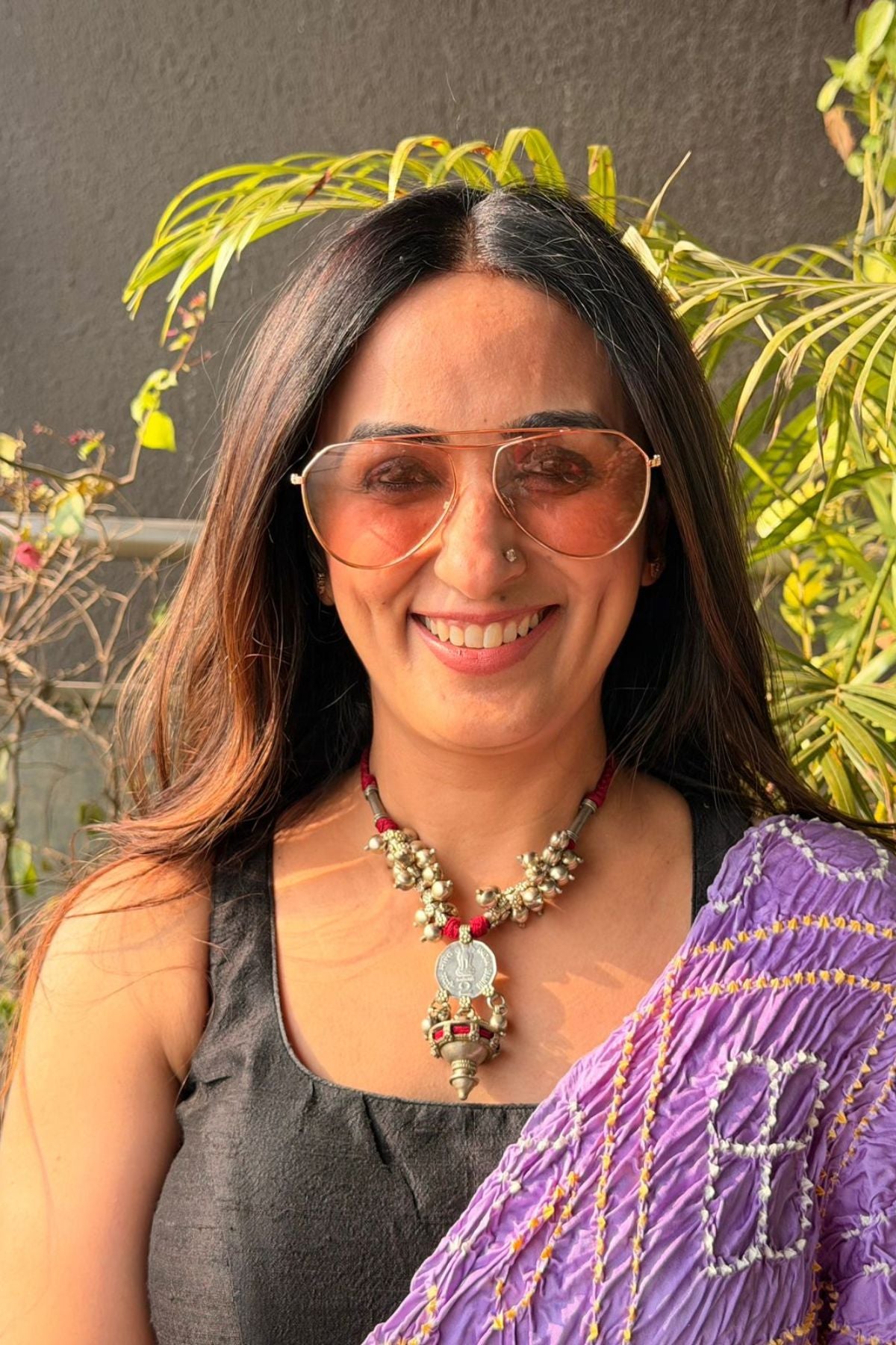 BRASS handcrafted ADJUSTABLE necklace!!