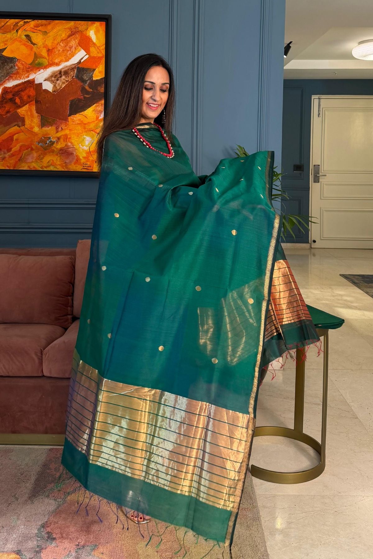 Handloom pure Maheshwari silk full sets