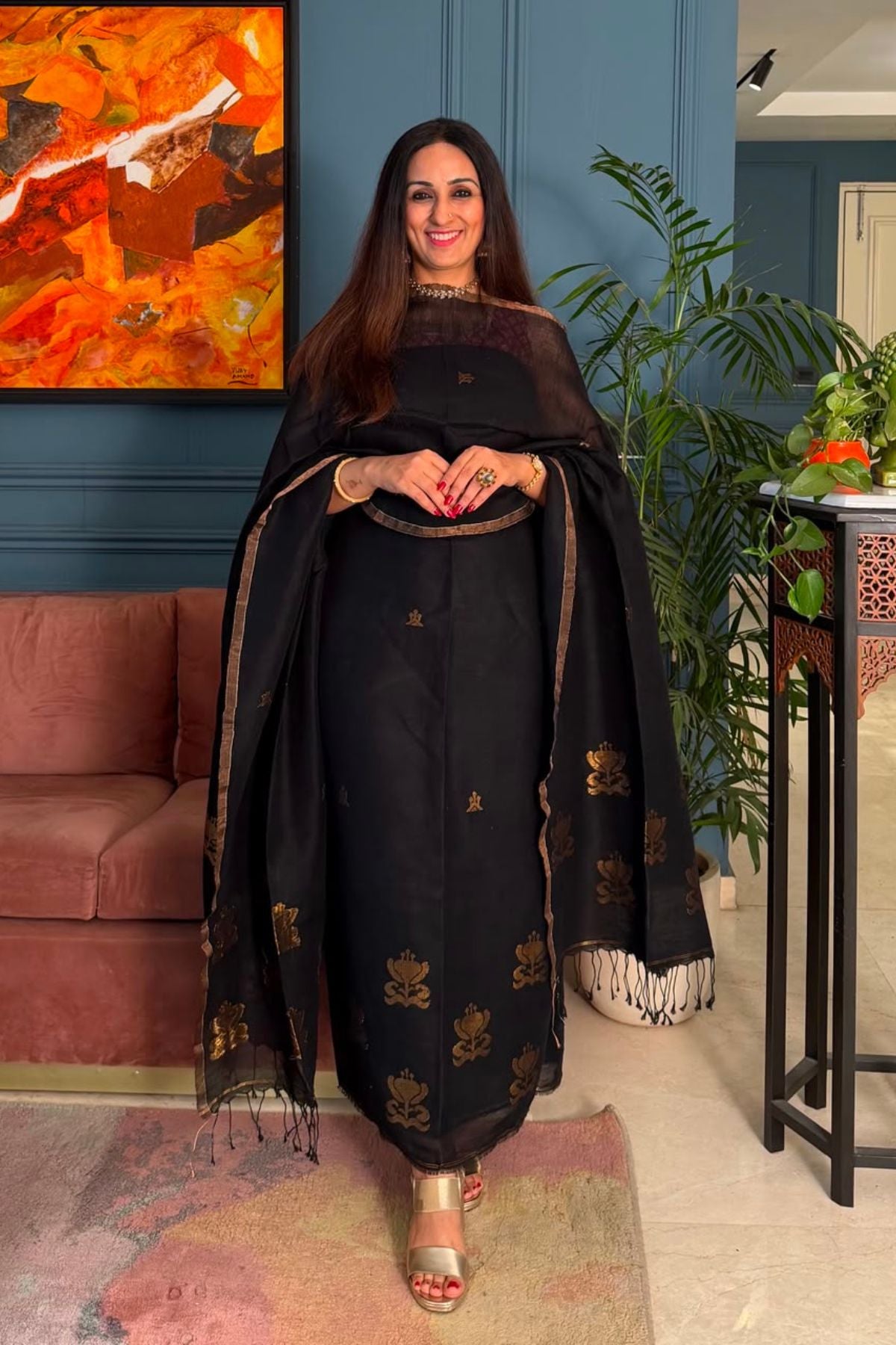 Jayshree linen kurta Dupatta sets