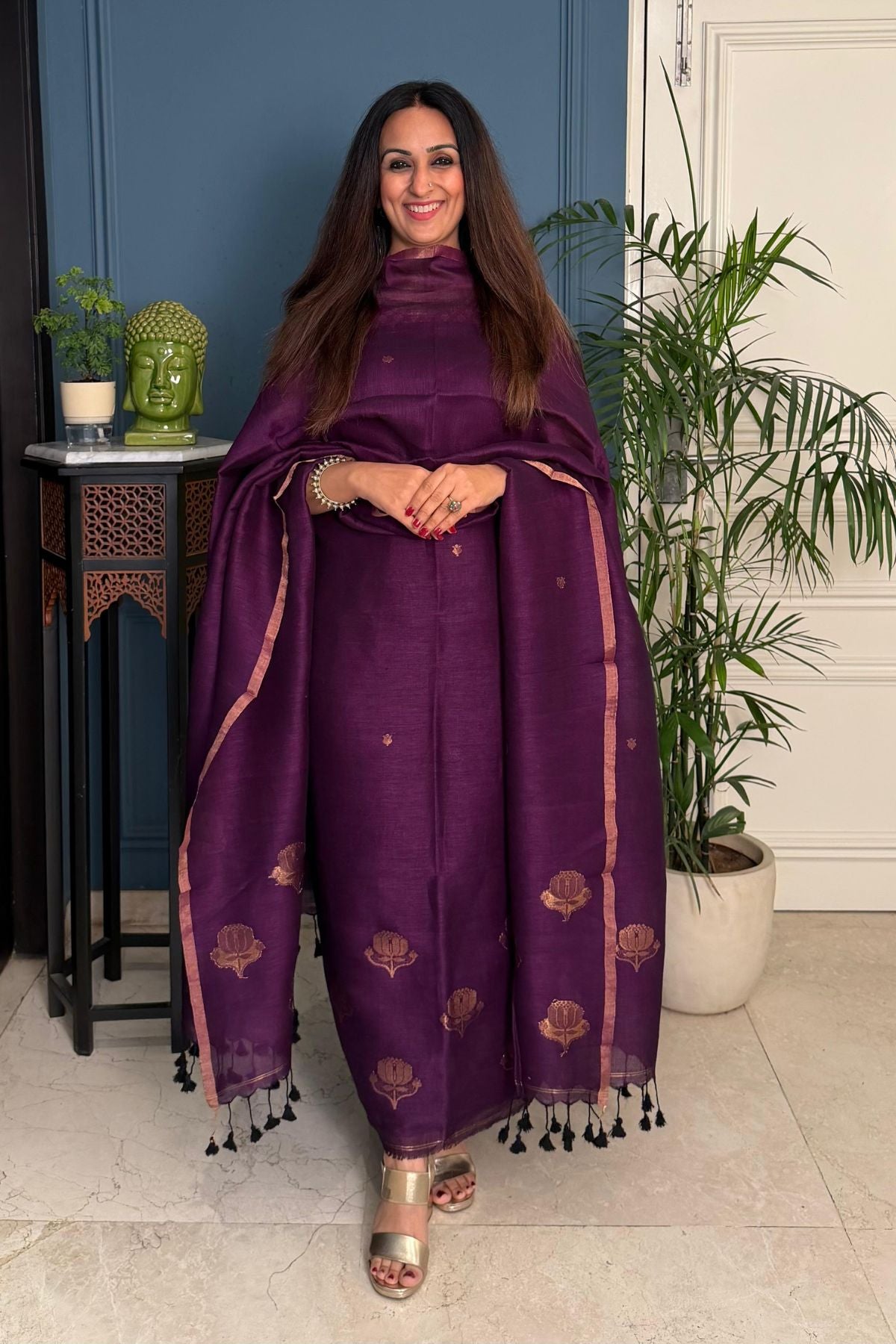 Jayshree linen kurta Dupatta sets