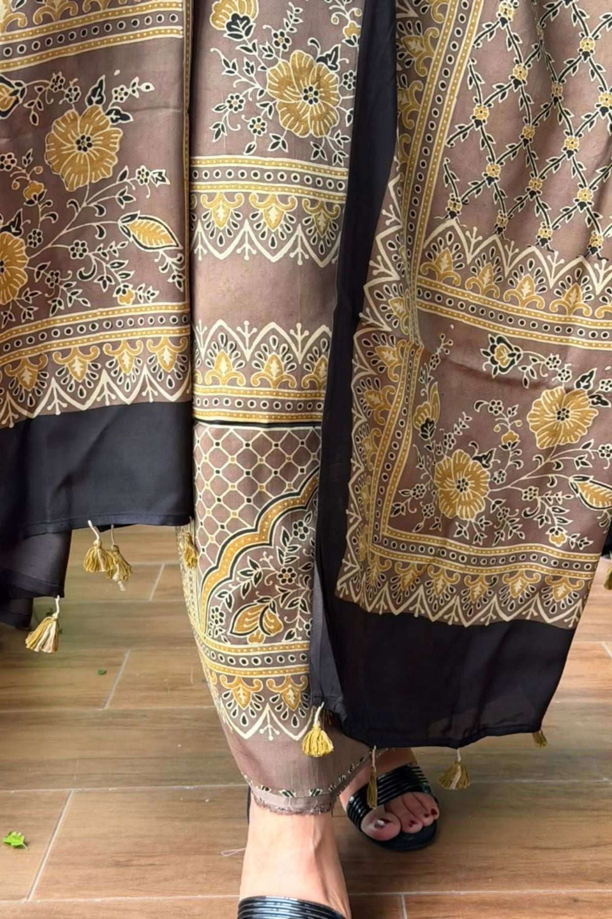 Ajrakh Modal Kurta Dupatta Set