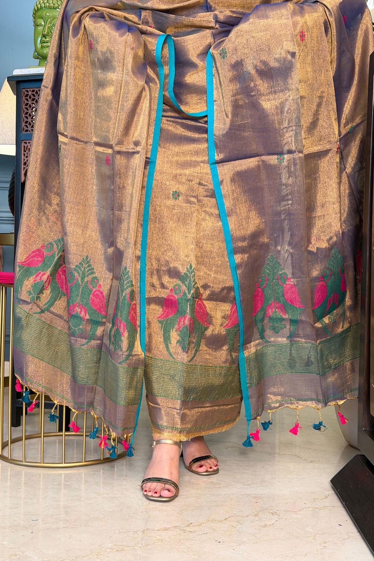 Handwoven Jamdani sets on tissue cotton!!