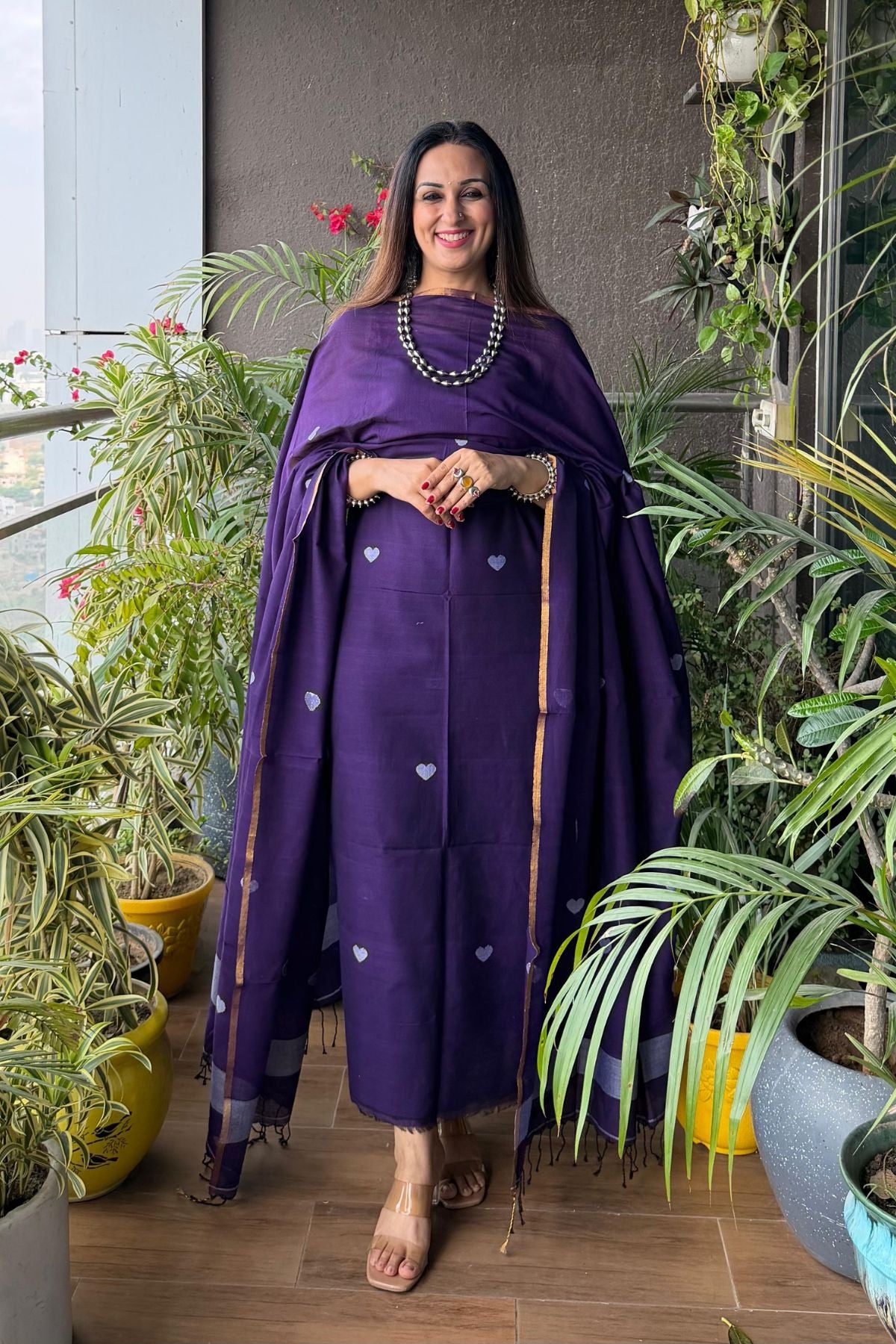 Jamdani pure cotton kurta dupatta sets!!