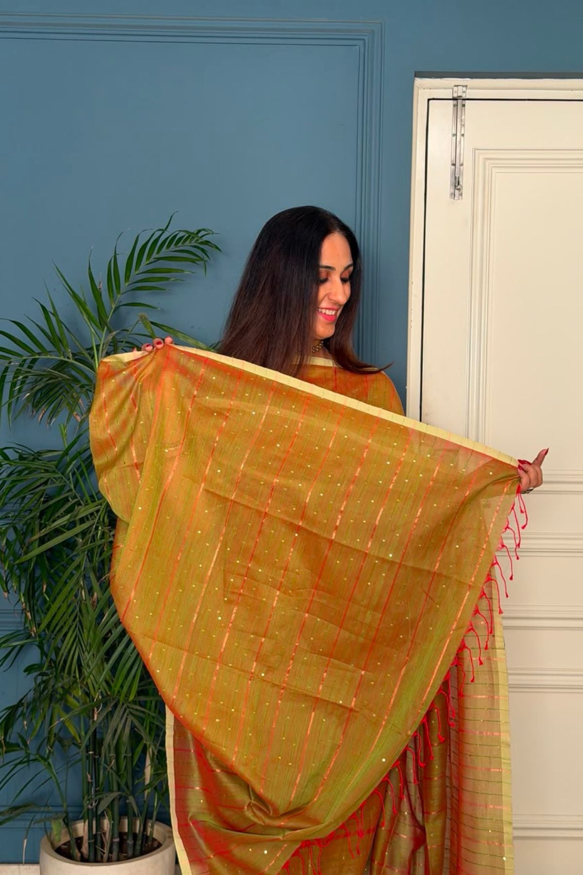 Pure cotton kurta dupatta sets with handwoven pocket sequins!!