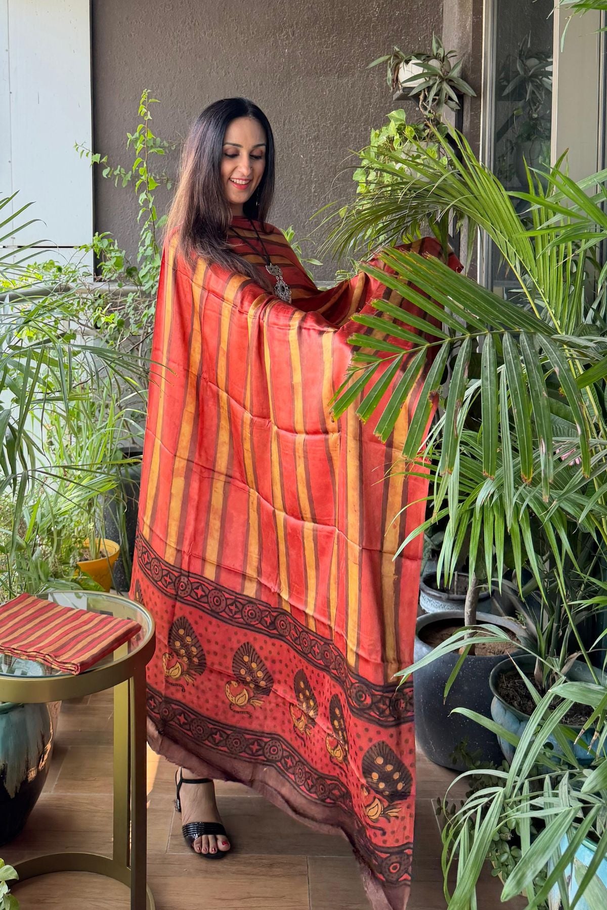 Pomegranate peel Handblock full sets on Premium Modal fabric!!