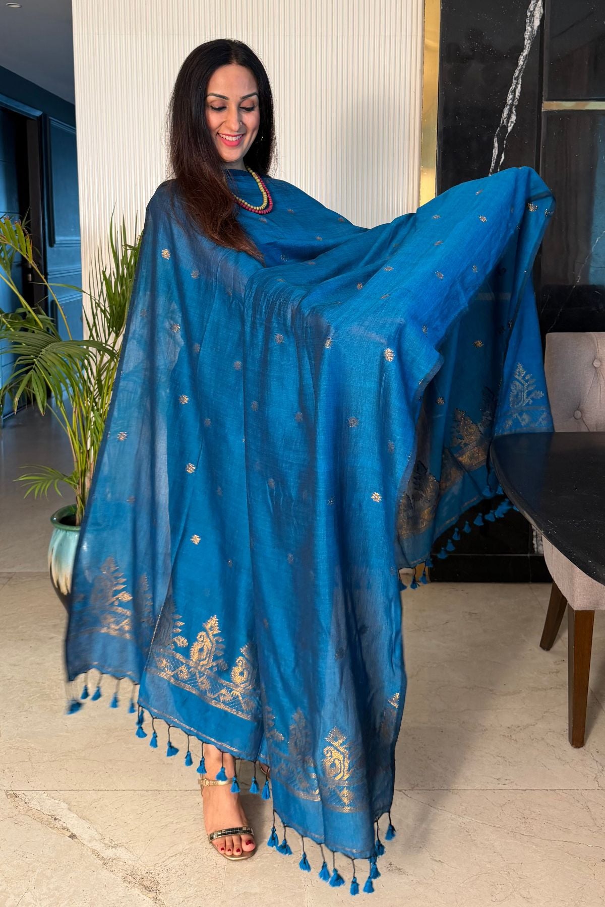 Mercerised pure cotton zari weave kurta dupatta sets with Jamdani weave !!