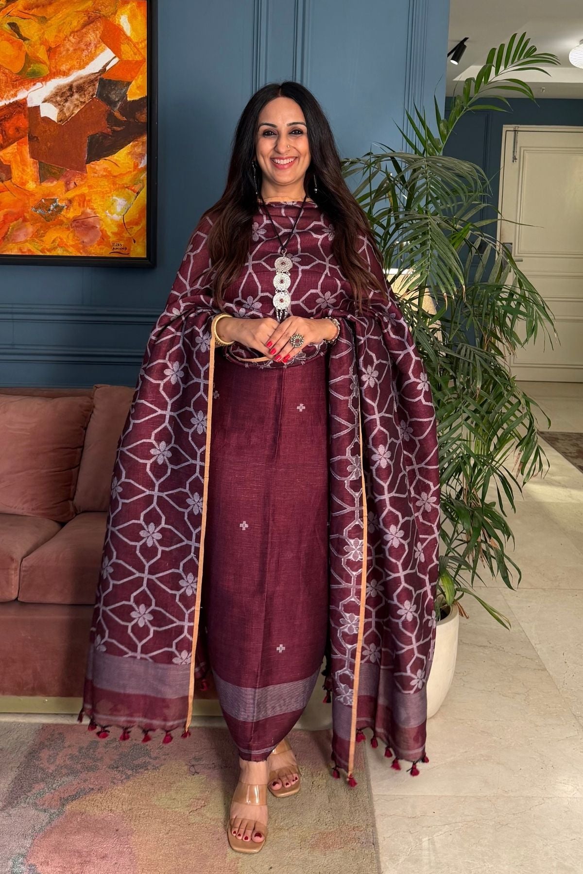 Jayshree linen kurta dupatta sets!!
