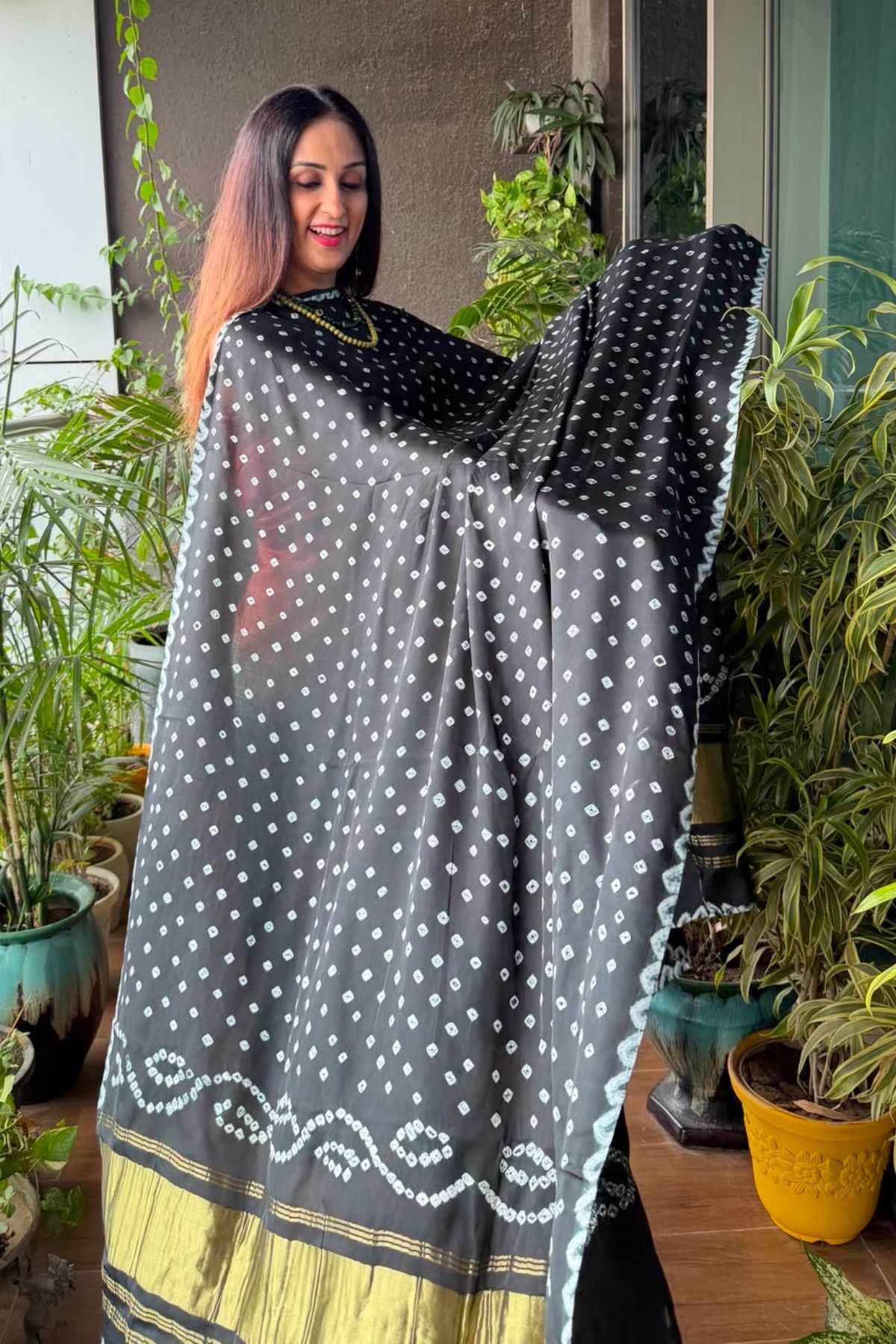 Ombré kurta dupatta set on pure modal Satin